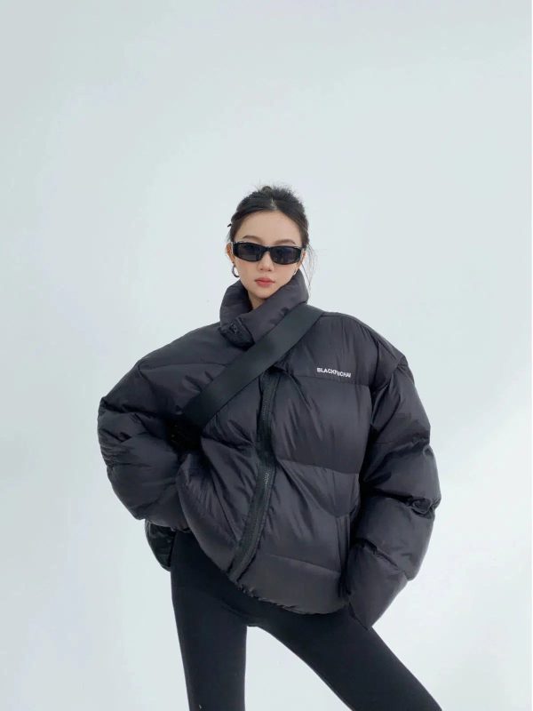 High Collar Puffer Coat - Image 2