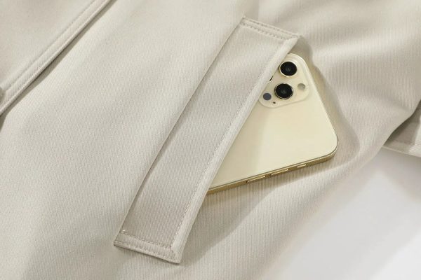 Hooded Double-Breasted Trench Coats - Image 5