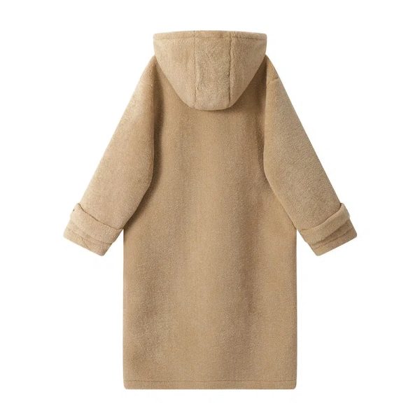 Hooded Wool Coat with Mittens - Image 3