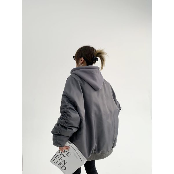 Oversized Hooded Puffer Coat - Image 5