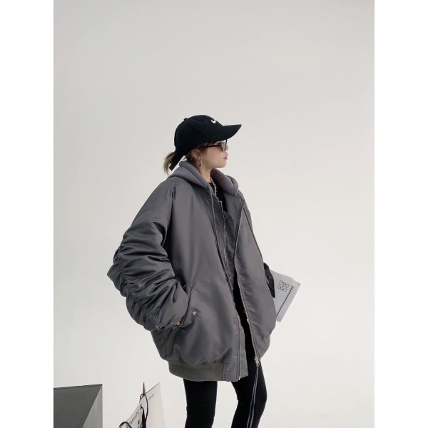 Oversized Hooded Puffer Coat - Image 6