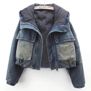 Double-sided Velvet-Lined Denim Jacket