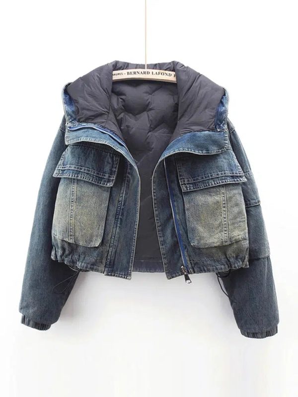 Double-sided Velvet-Lined Denim Jacket