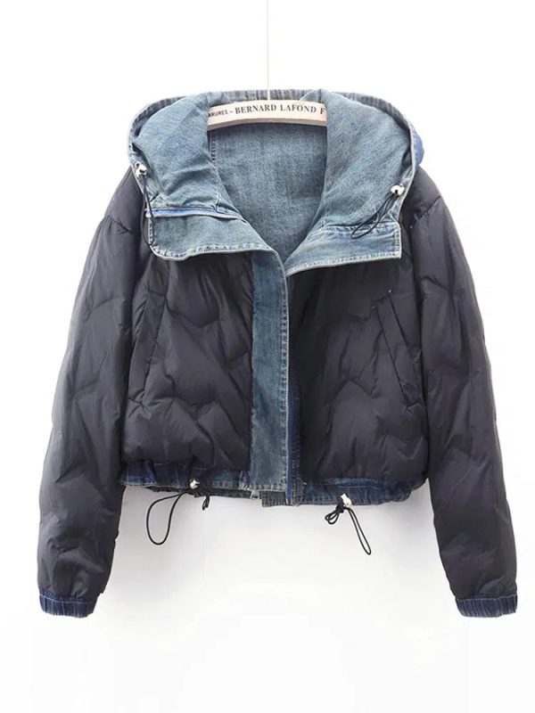 Double-sided Velvet-Lined Denim Jacket - Image 4