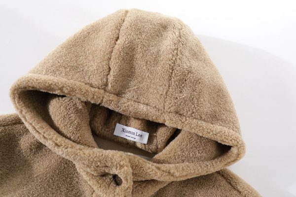 Hooded Wool Coat with Mittens - Image 5